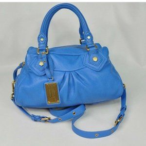 Marc by Marc Jacobs Workwear Leather Blue Handbag Women's